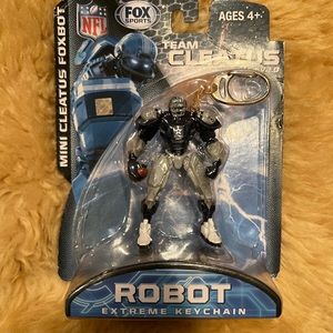 NWT mini cleats foxbot Cowboys keychain